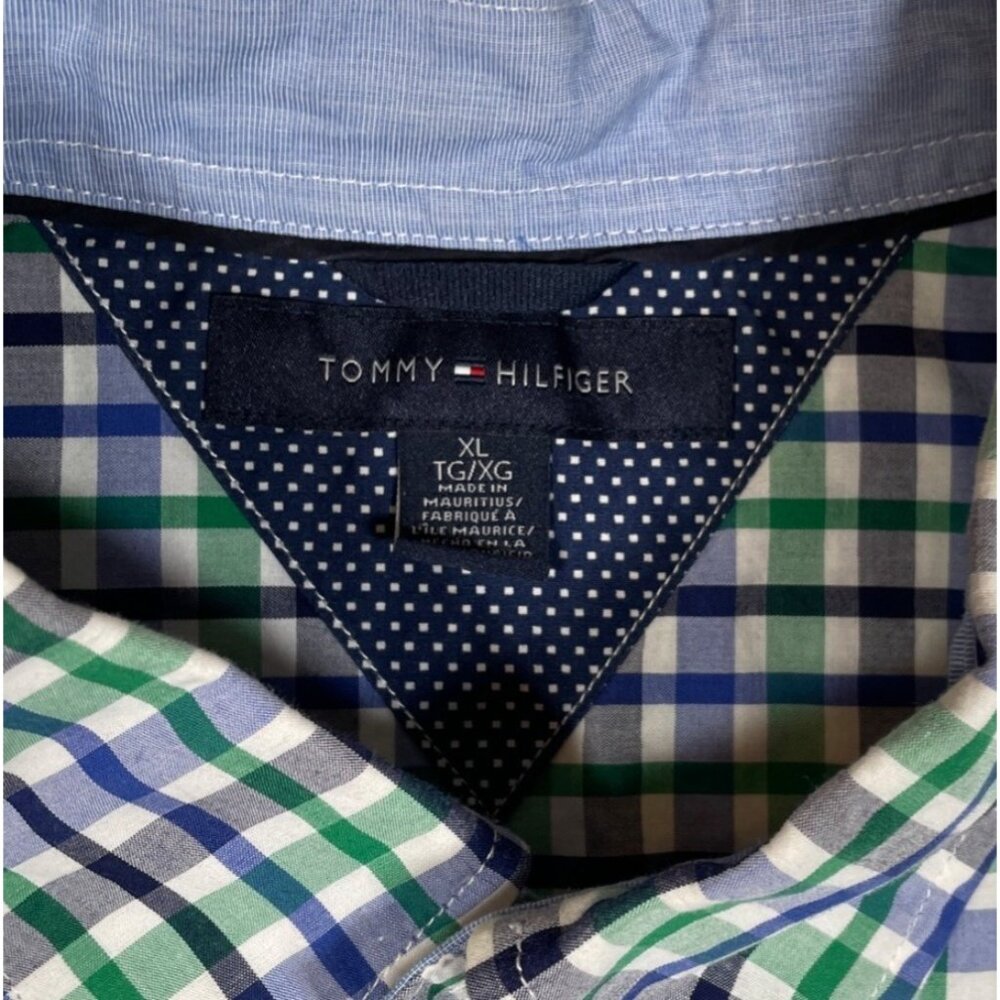 Tommy Hilfiger Men's Plaid Short Sleeve Button Down Shirt Size XL - Picture 3 of 7